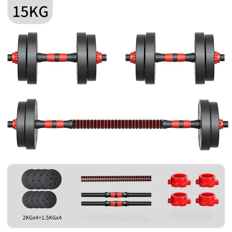 KHUSUS GOJEK POTENCE DUMBELL SET 15KG 20KG 30KG 50KG PERALATAN FITNESS DUMBBELL SET BARBEL SET PLASTIK ALAT OLAHRAGA ANGKAT BEBAN