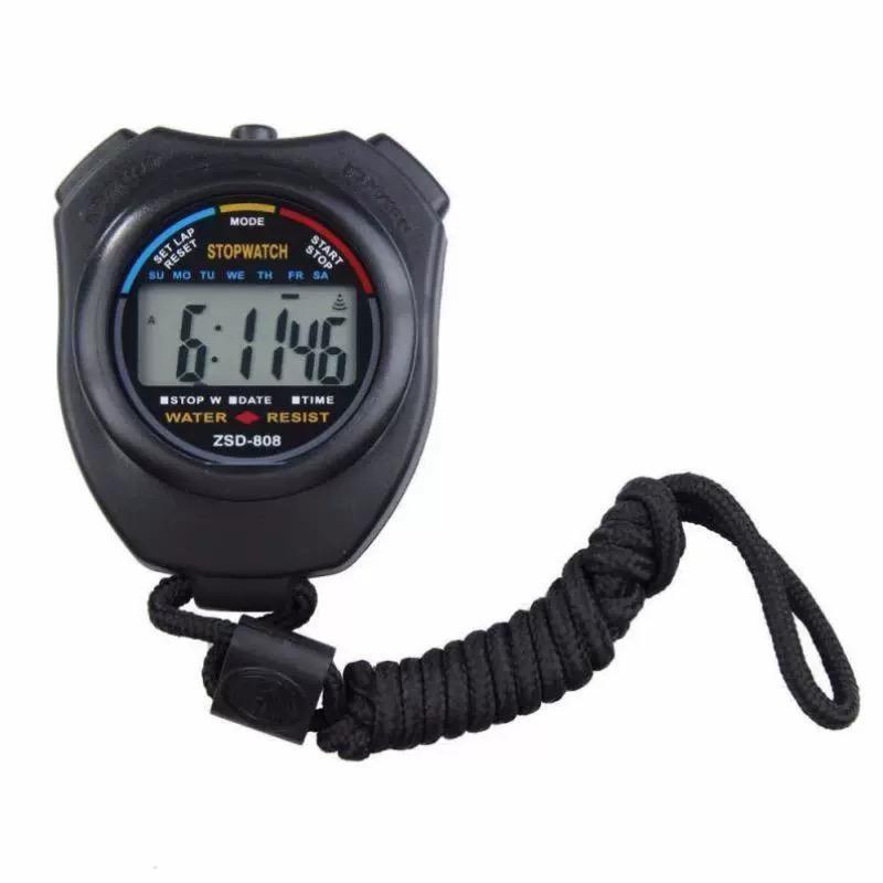 POTENCE Stopwatch LCD Dengan Strap / Timer Waterproof Aksesoris Olahraga Gym / Stopwatch Digital