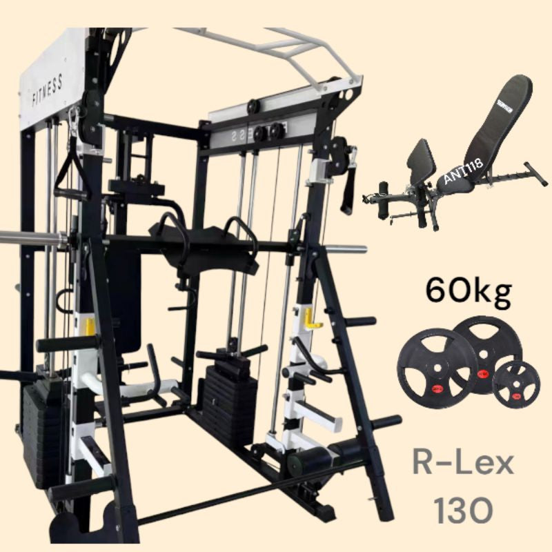 R-Lex130 Smith Machine Multifungsi One For All / Alat Fitness Multi Super Komplit / Home Gym Fitnes / Termurah di Kelasnya / Best Seller