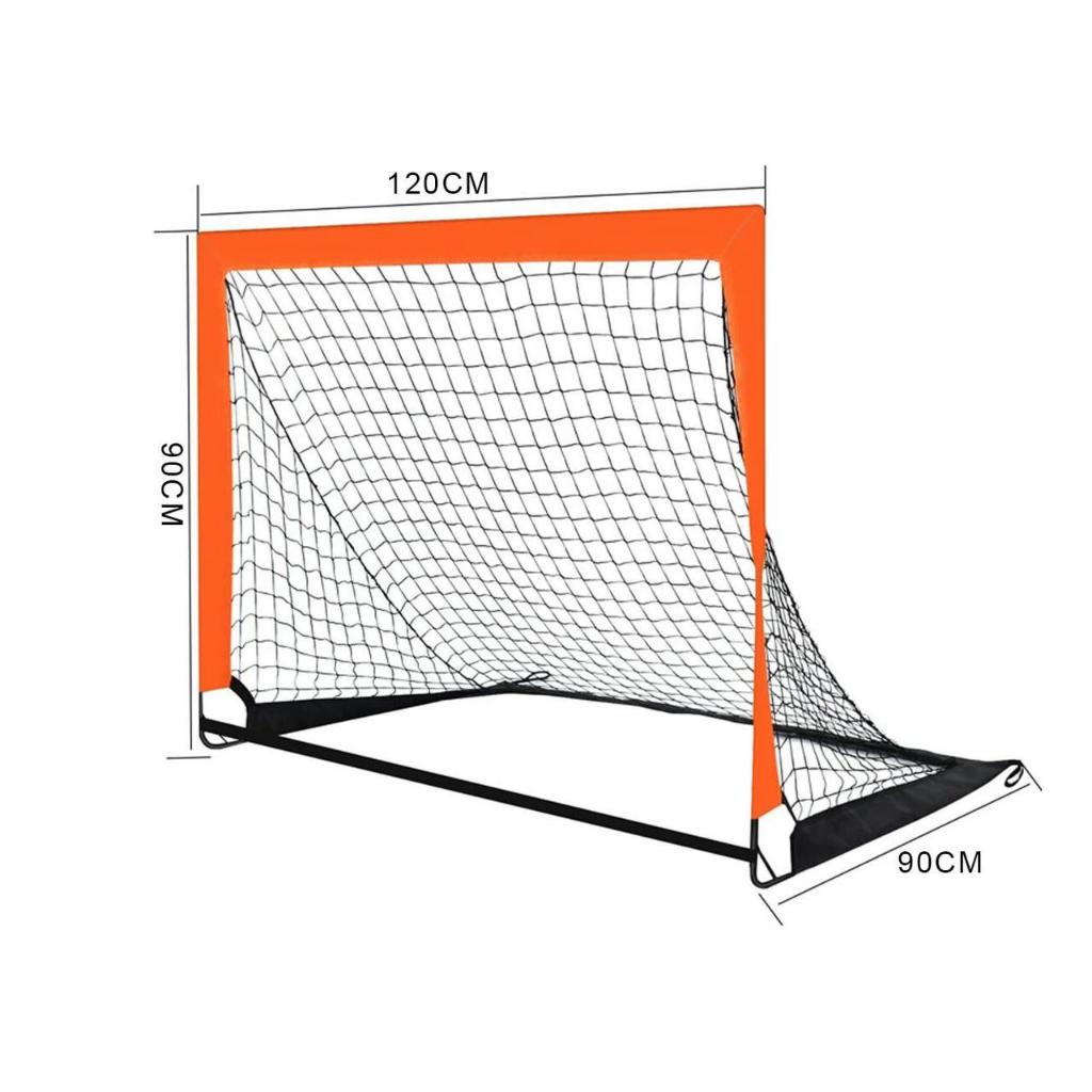 POTENCE Gawang Sepak Bola Besar Foldable Gawang Portable Lipat 120*90*90 Gawang Futsal Sepak Bola Indoor & Outdoor