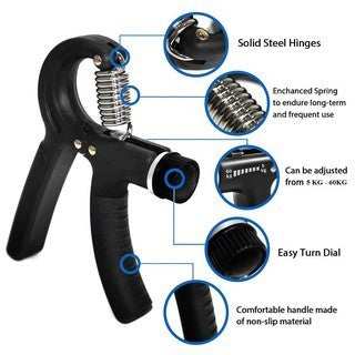 5-60 kg Adjustable Handgrip Hand Grip Alat Fitness Olahraga Otot Tangan