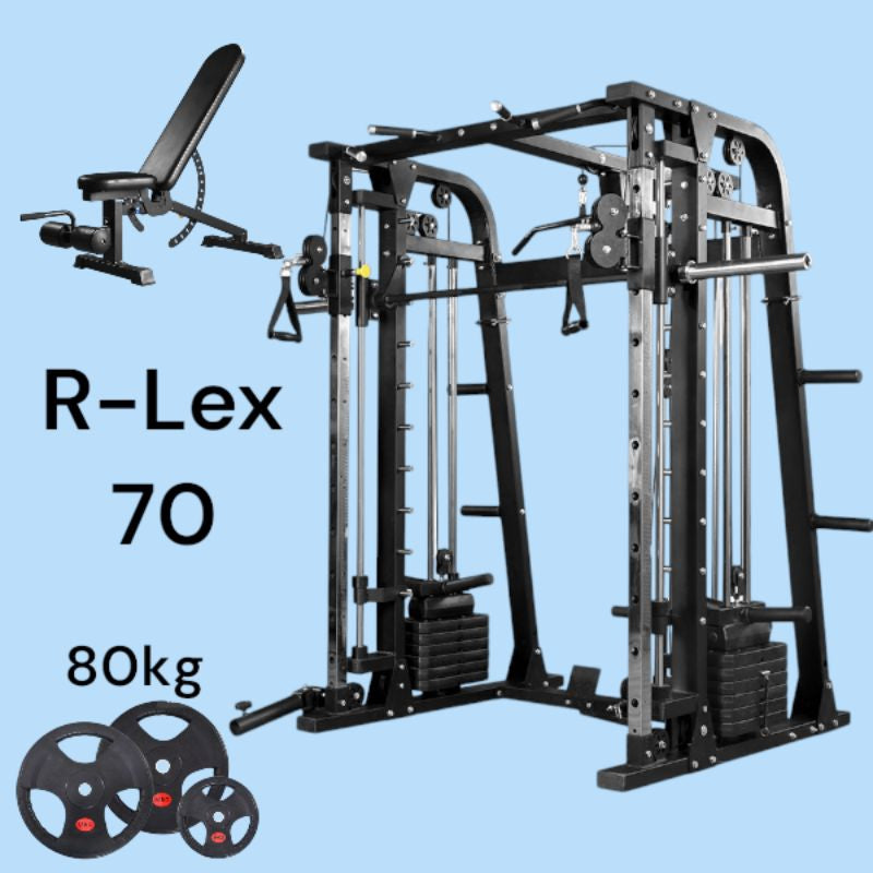 R-Lex70 Smith Machine Multifungsi Trainer Komplit / Alat Home Gym / Alat Fitness Multi / Murah Berkualitas / Besi Kokoh