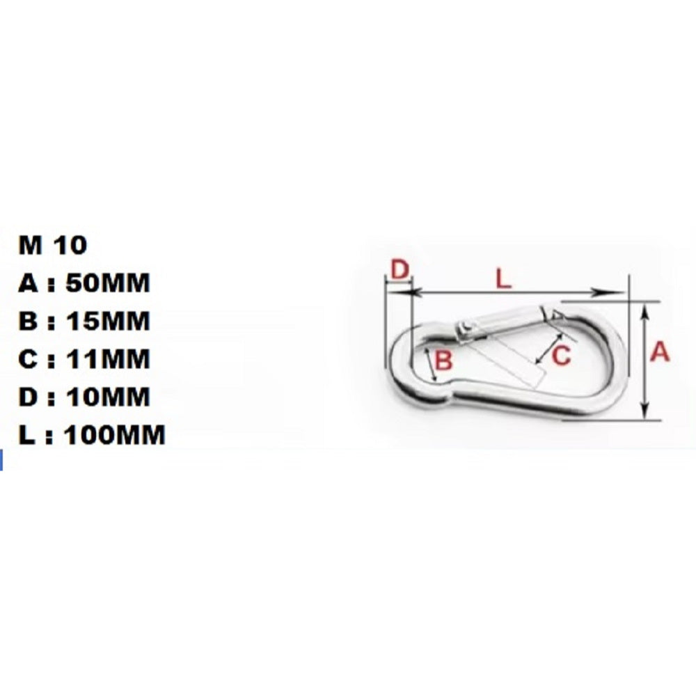 Sparepart Alat Fitness Carabiner sling Karabiner Tali sling