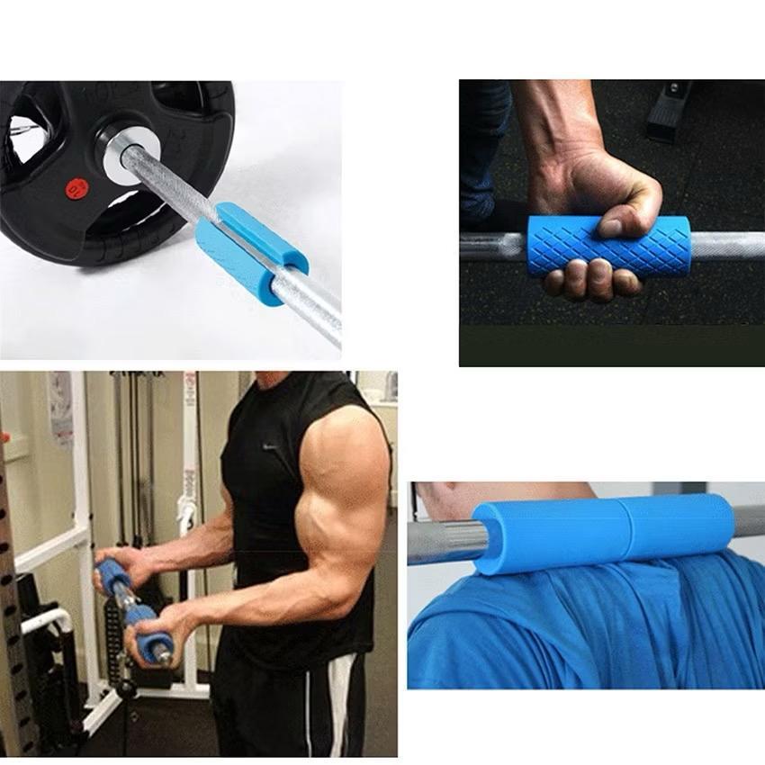 POTENCE Fat Gripz Dumbell Grip Barbell Grips Barbell Silicone Hand Grip Bar Dumbbell Curved Bar Grip Barbel Bahan Silikon Anti Slip Untuk Angkat Beban / Fat Grip Dumbell