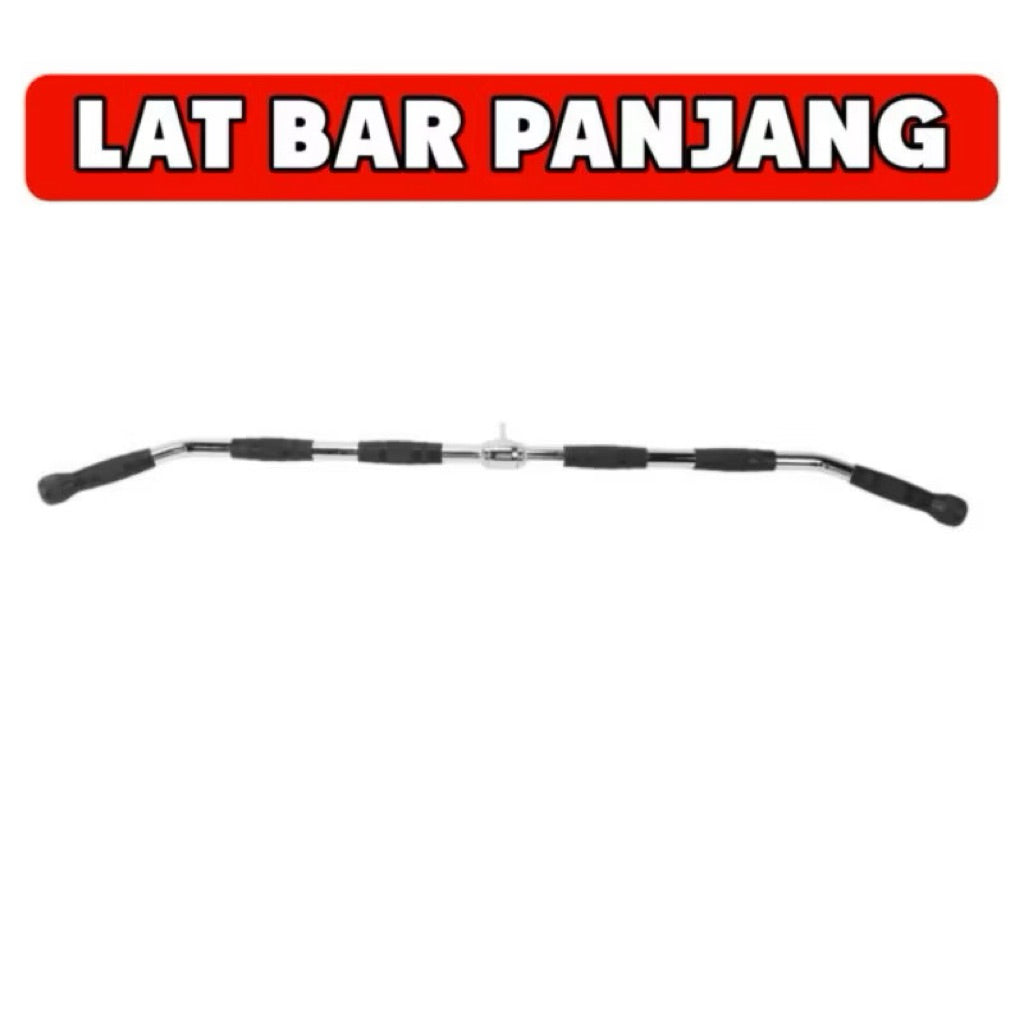 POTENCE Handle Gym Lat Pull Down Bar - Curl W Bar - D Handle Tricep Bicep Bar - Handle Pegangan Gym