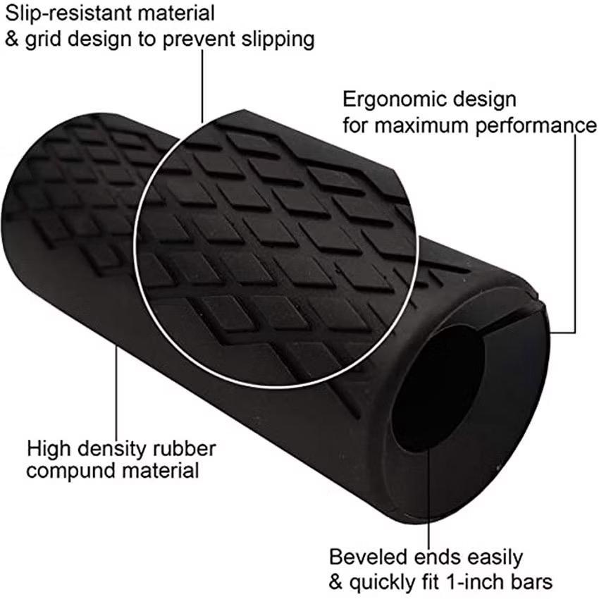 POTENCE Fat Gripz Dumbell Grip Barbell Grips Barbell Silicone Hand Grip Bar Dumbbell Curved Bar Grip Barbel Bahan Silikon Anti Slip Untuk Angkat Beban / Fat Grip Dumbell