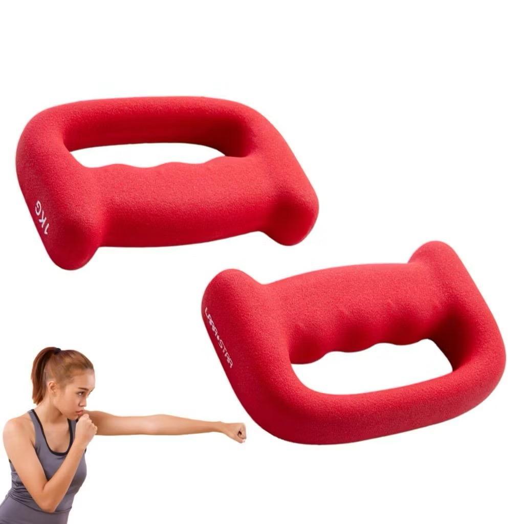 POTENCE Neoprene Non Slip Dumbell Neoprene Vinyl with Handle 1 KG / Dumbel / Barbel Besi Gym Fitness Olahraga Angkat Beban