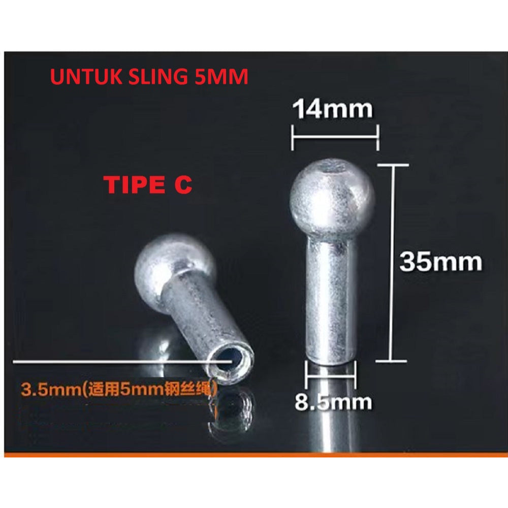 Sparepart Alat Fitness Gym Klem Pentul 6 mm - 5 mm