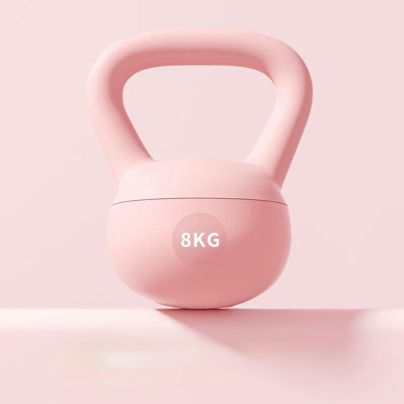 POTENCE Kettlebell Soft 8kg Kettlebell Bahan PVC Lembut | High-Quality Exercise Weight Equipment Gym Fitness Dumbell Dumbbell Dumbel Barbel Barbell 8 kg