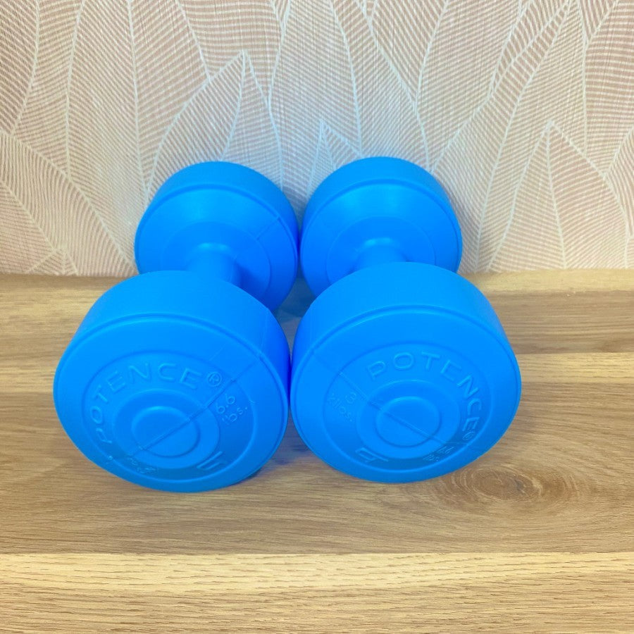 POTENCE BARBEL 3KG / DUMBELL 3KG / DUMBEL PLASTIK 3 KG