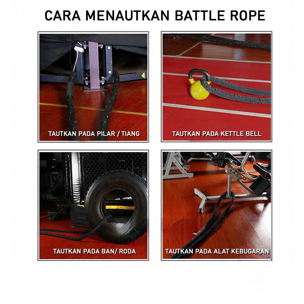 POTENCE  Battle Rope | Battling Ropes Crossfit Calisthenic 9 Meter