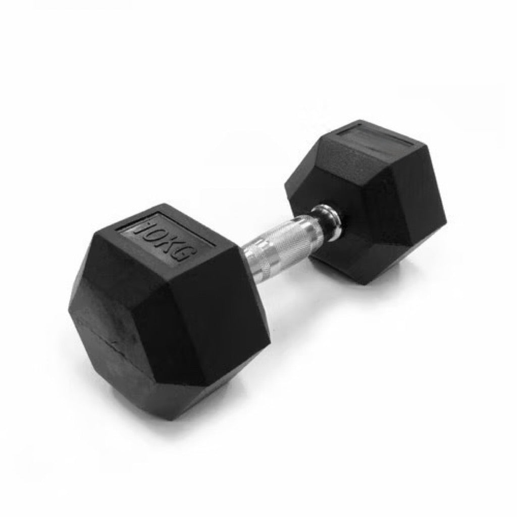 POTENCE DUMBELL HEXAGONAL 10KG DUMBEL DUMBBELL BARBEL HEXAGONAL 10 KG BARBEL BESI 10KG