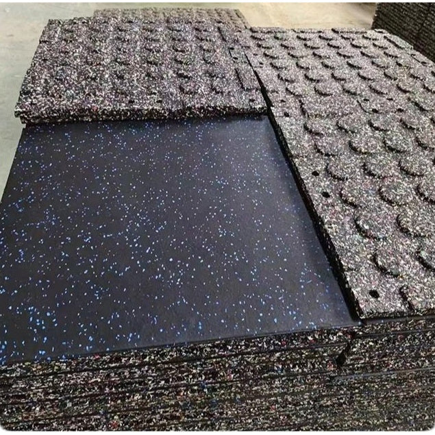 Floor Rubber Gym 50x50 cm Tebal 2 cm /Lantai Karet Gym  Anti Slip/Karpet Lantai Karet Tempat Fitness EPDM