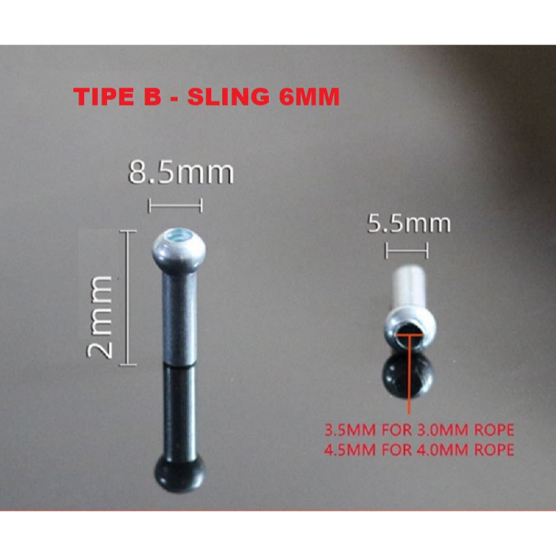 Sparepart Alat Fitness Gym Klem Pentul 6 mm - 5 mm