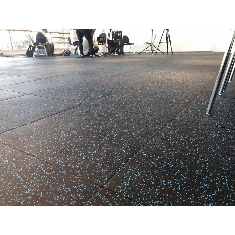 Floor Rubber Gym 50x50 cm Tebal 2 cm /Lantai Karet Gym  Anti Slip/Karpet Lantai Karet Tempat Fitness EPDM