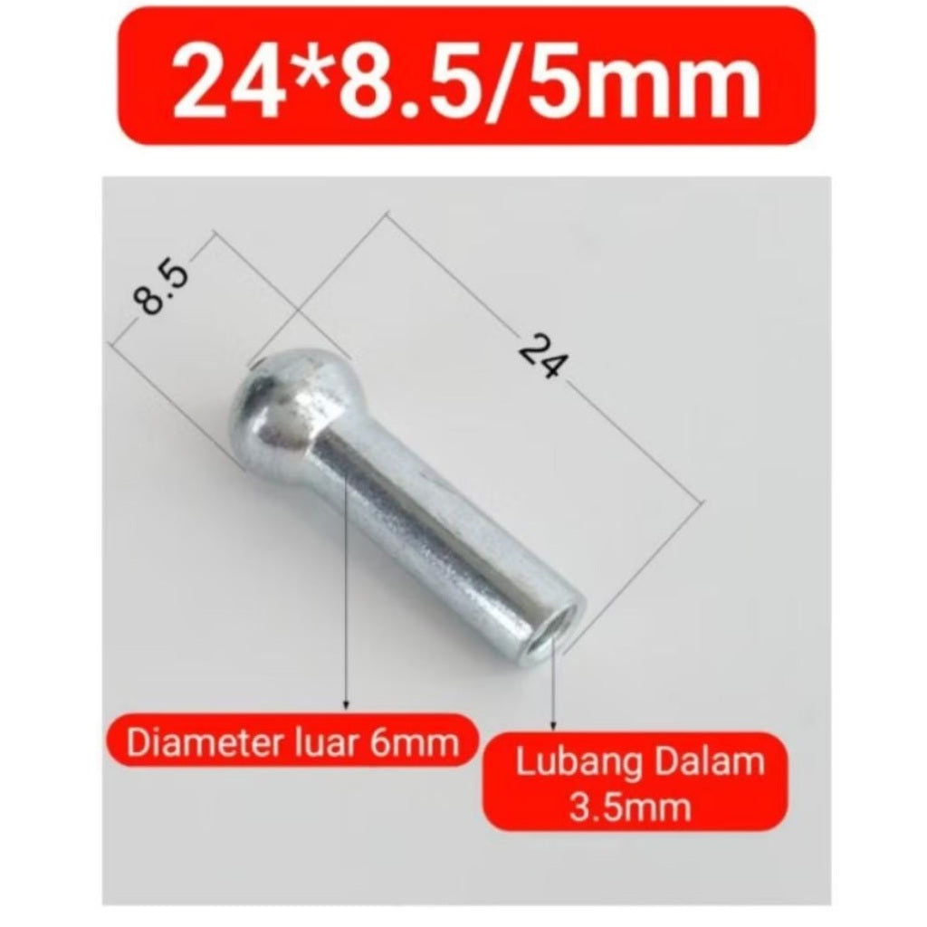 Sparepart Alat Fitness Gym Klem Pentul 6 mm - 5 mm