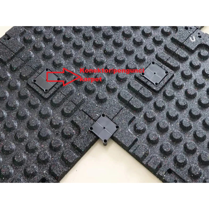 Floor Rubber Gym 50x50 cm Tebal 2 cm /Lantai Karet Gym  Anti Slip/Karpet Lantai Karet Tempat Fitness EPDM