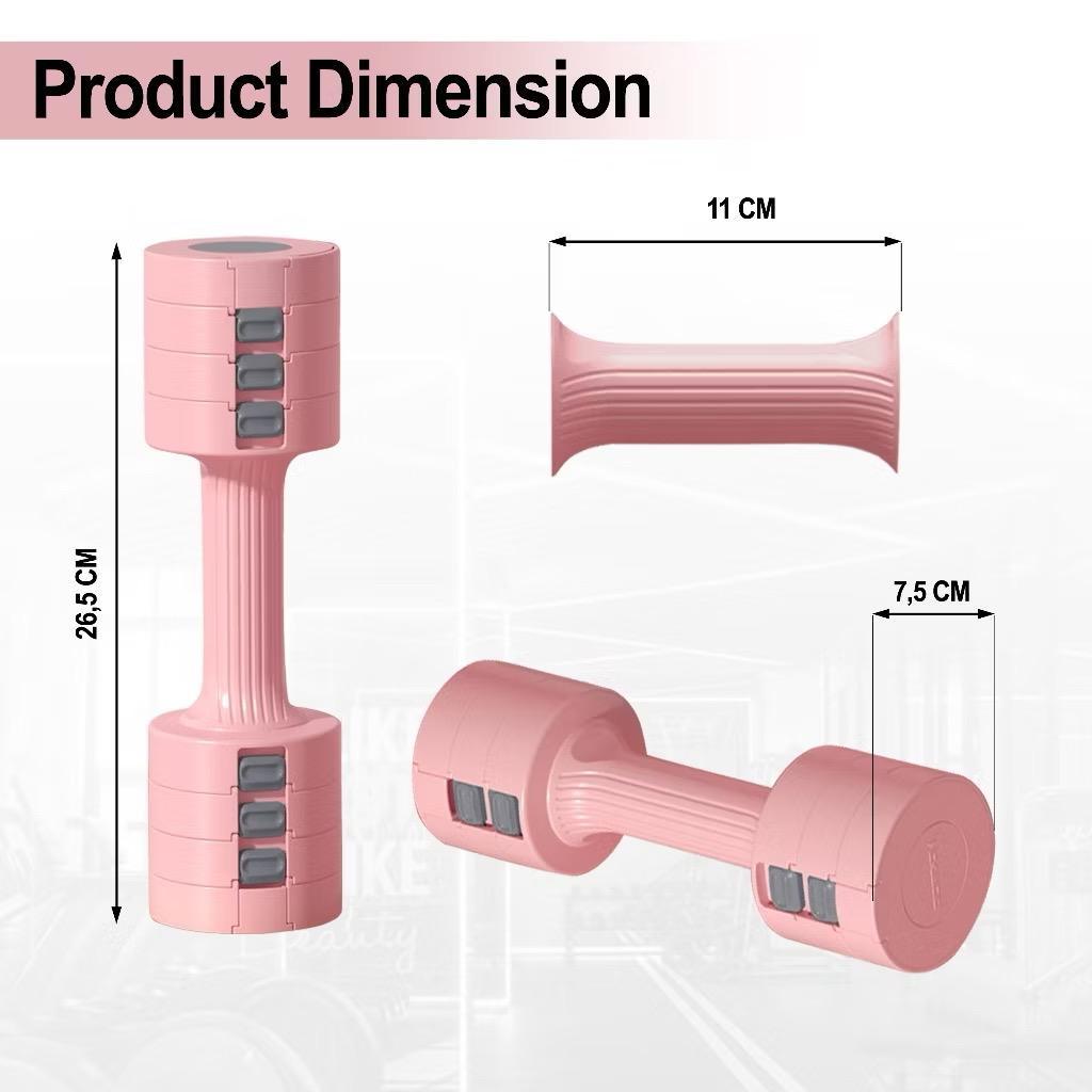 POTENCE Adjustable Dumbell 2.5kg Sepasang | Barbel Dumbbell Dumble Barbell Dumbel Adjustable