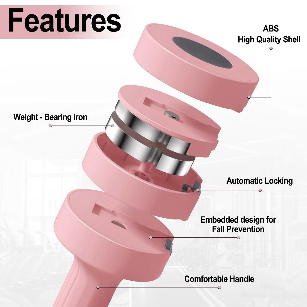 POTENCE Adjustable Dumbell 2.5kg Sepasang | Barbel Dumbbell Dumble Barbell Dumbel Adjustable