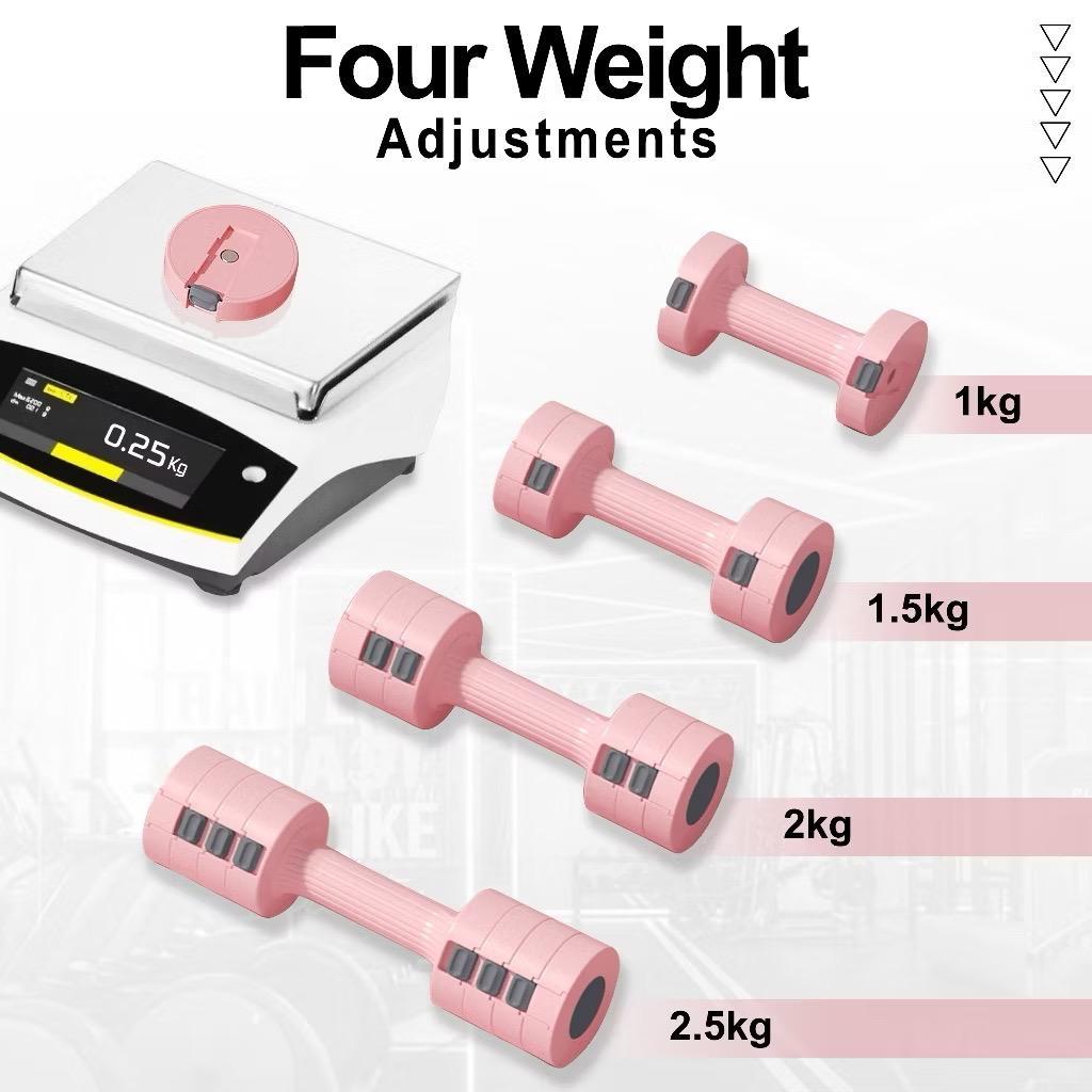 POTENCE Adjustable Dumbell 2.5kg Sepasang | Barbel Dumbbell Dumble Barbell Dumbel Adjustable