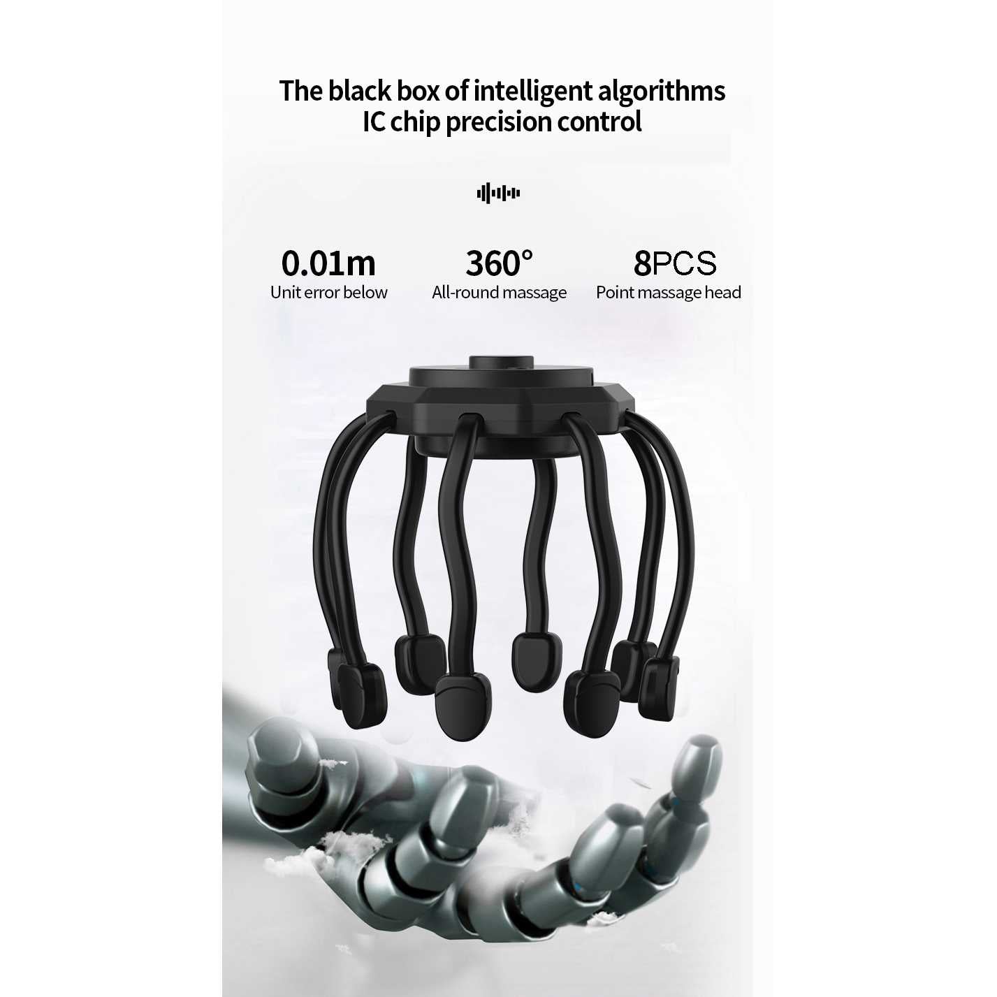 IMONE Alat Pijat Getar Kepala Elektrik Octopus Head Massager Vibration - LM-08