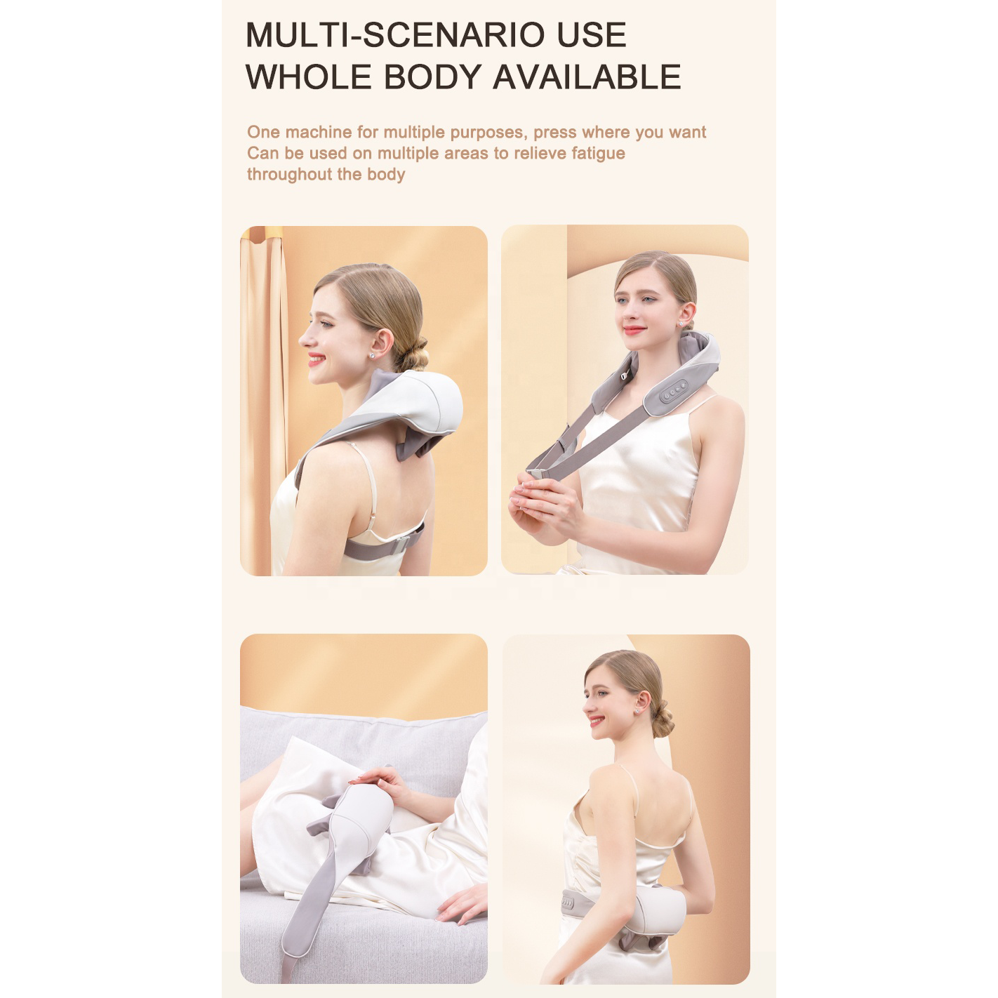 IMONE Alat Pijat Leher Kompres Panas Shiatsu Massager Adjustable 20W - HJ-188