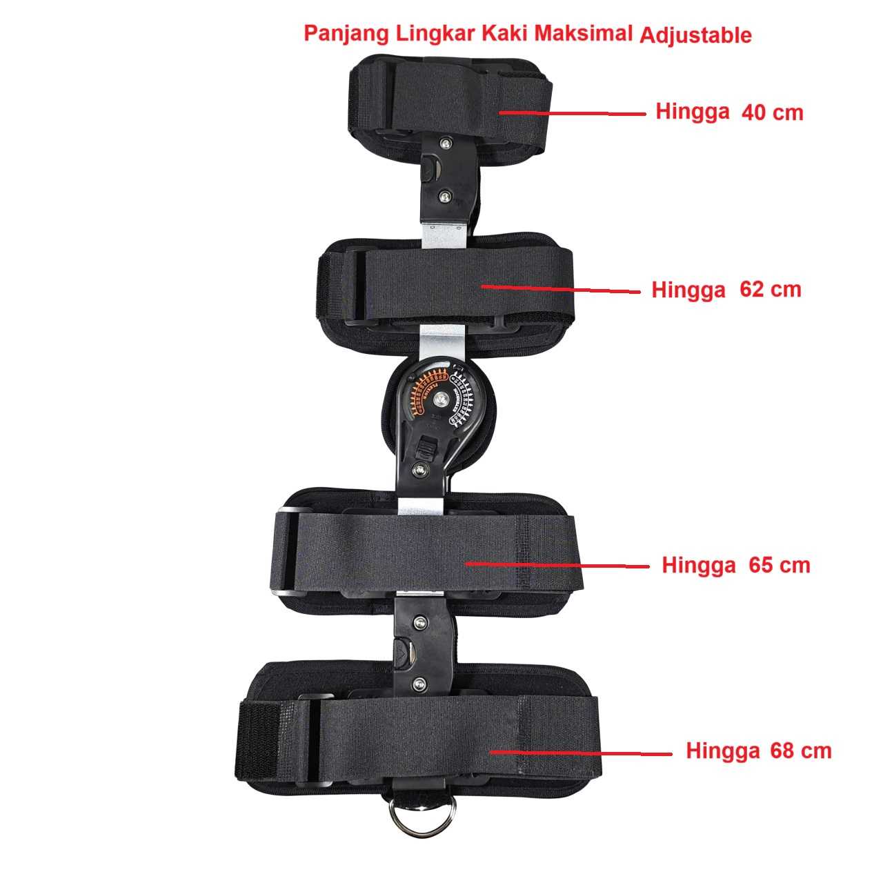 Januel Alat Terapi Adjustable Knee Joint Brace Sprain Protection - Jn08