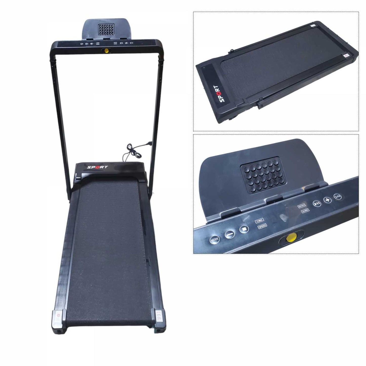 JCTOP Treadmill Elektrik Alat Fitness Gym Walking Pad Speaker 2.5 HP - 590F