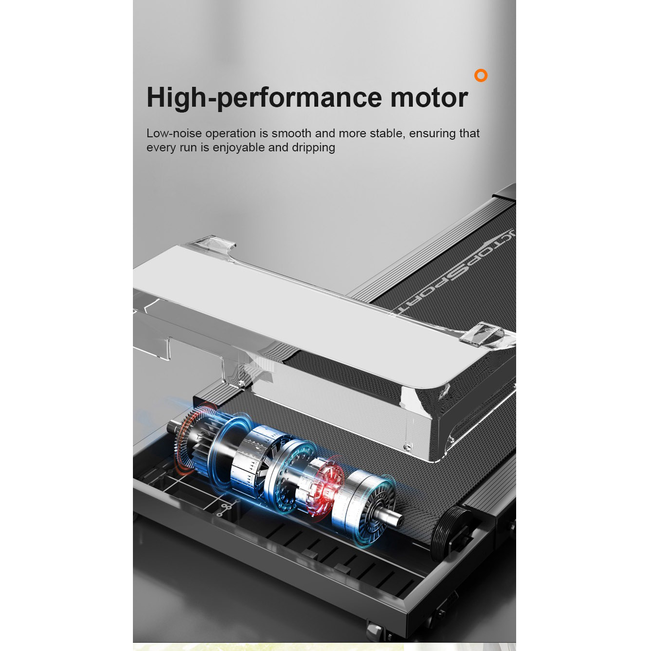 JCTOP Treadmill Elektrik Alat Fitness Gym Walking Pad Speaker 2.5 HP - 590F