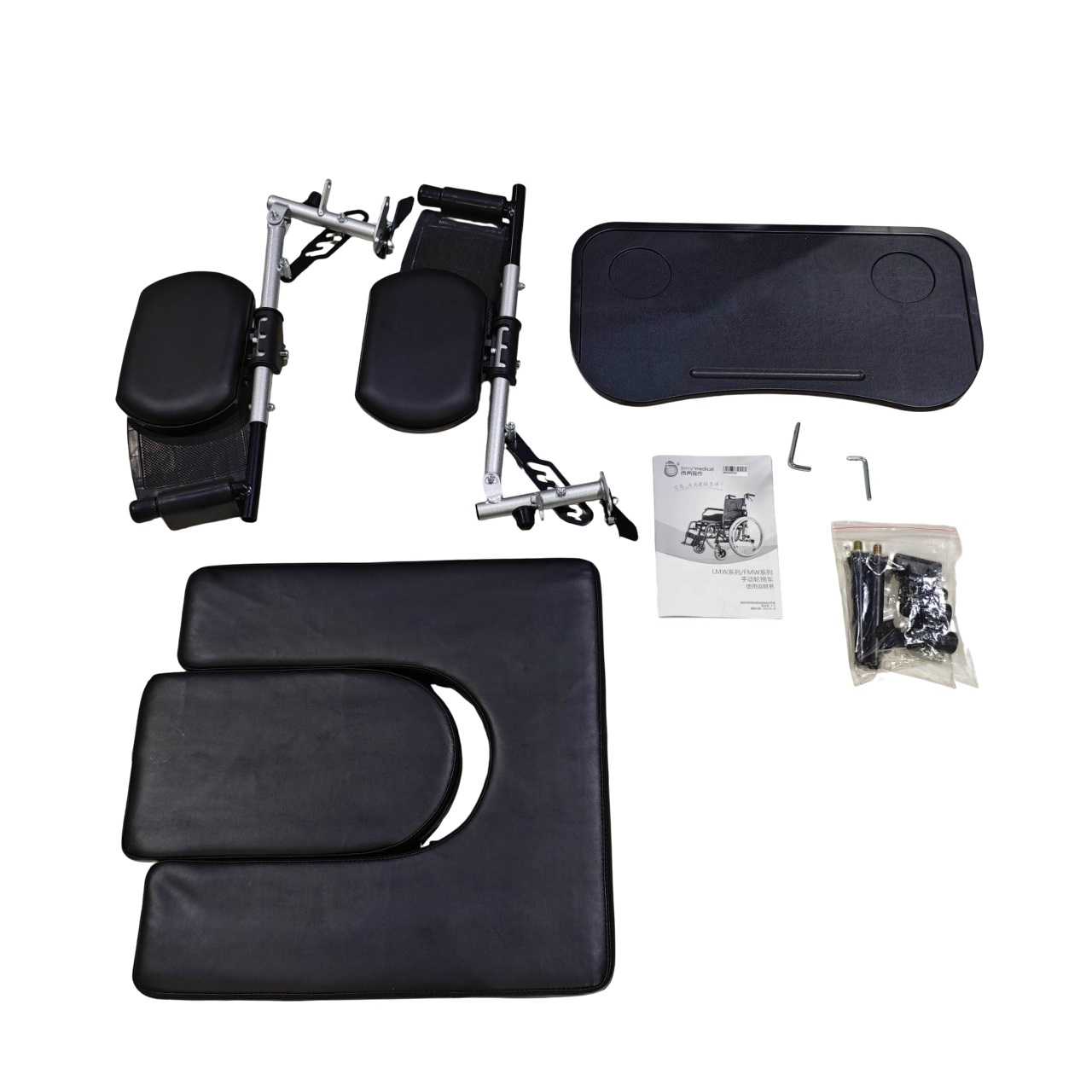 JERRY Kursi Roda Lipat Wheelchair with Toilet Seat Dining Table - ND120