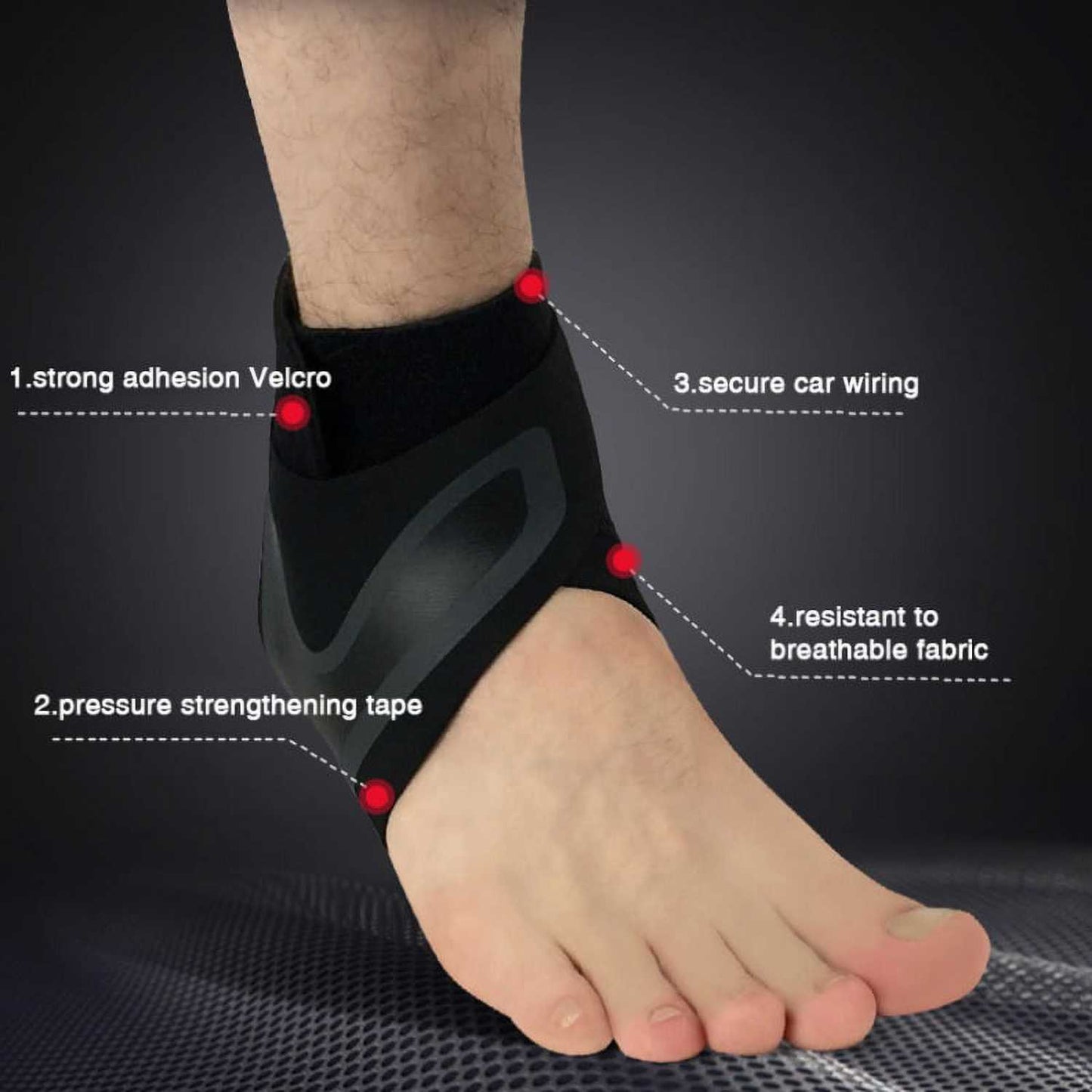 JINGBU Penyangga Pergelangan Kaki Ankle Protector Right Foot 1 PCS - J-R