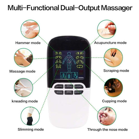 JINGYAO Alat Pijat Elektrik Akupuntur Tempel TENS EMS 8 Mode 8 Pad - JY-A818