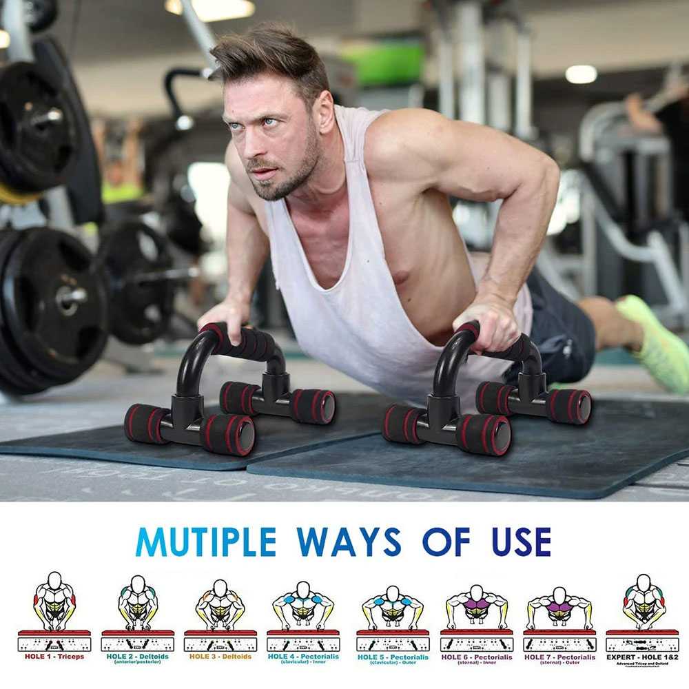 JOJO Alat Bantu Push Up Handle Fitness Bar Stands 1 Pair - J946