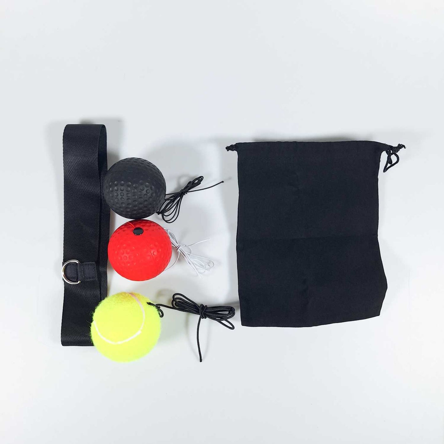Jusenda Punching Reflex Ball Samsak Tinju Boxing Speed Training 3 PCS - DS212