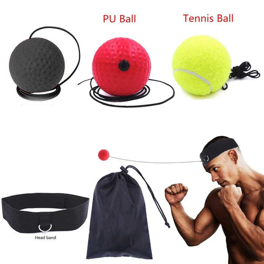 Jusenda Punching Reflex Ball Samsak Tinju Boxing Speed Training 3 PCS - DS212