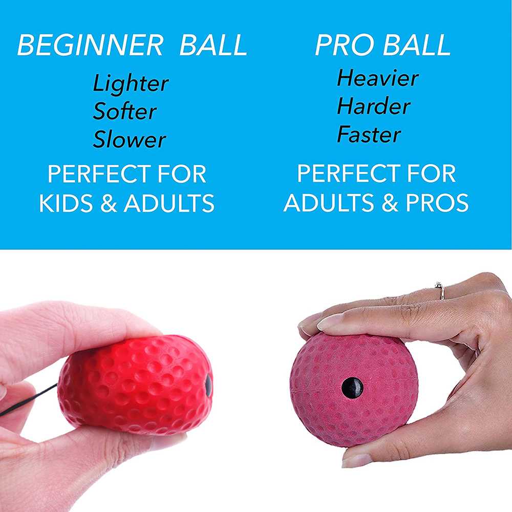 Jusenda Punching Reflex Ball Samsak Tinju Boxing Speed Training 3 PCS - DS212