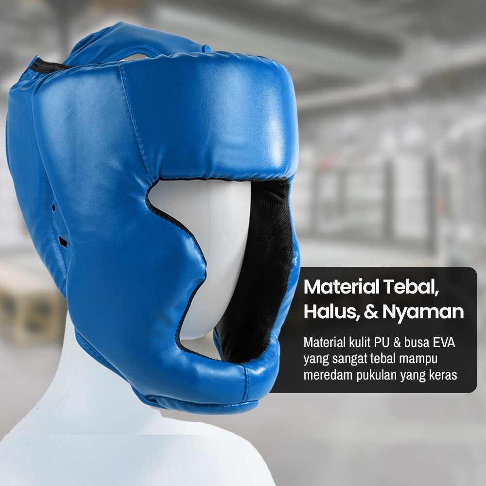 KANXEX Helm Tinju Sanda Pelindung Kepala Adult - WSD-2005