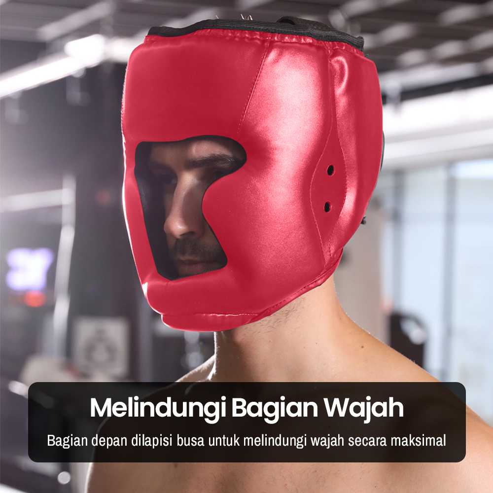 KANXEX Helm Tinju Sanda Pelindung Kepala Adult - WSD-2005