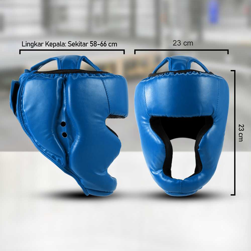 KANXEX Helm Tinju Sanda Pelindung Kepala Adult - WSD-2005