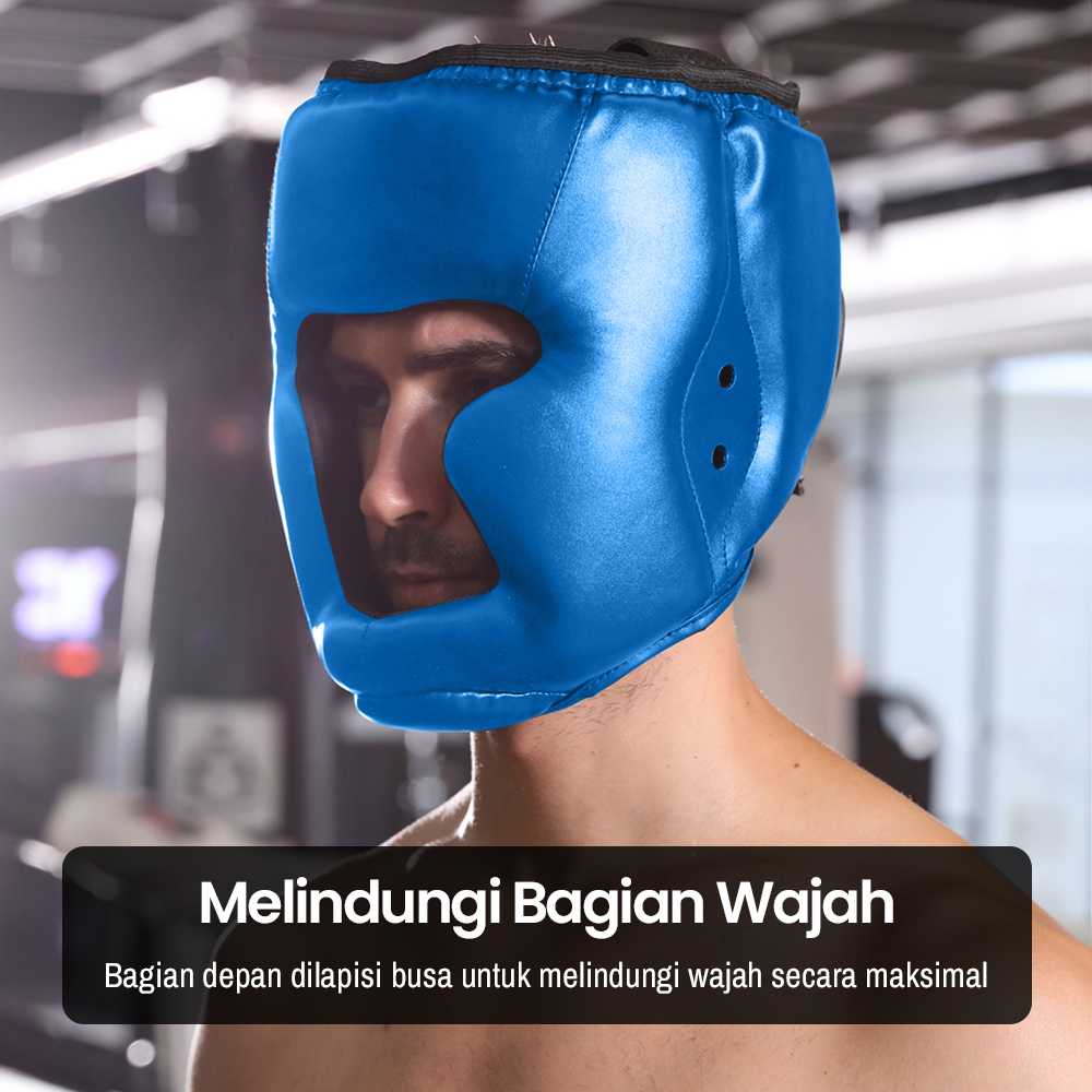 KANXEX Helm Tinju Sanda Pelindung Kepala Adult - WSD-2005
