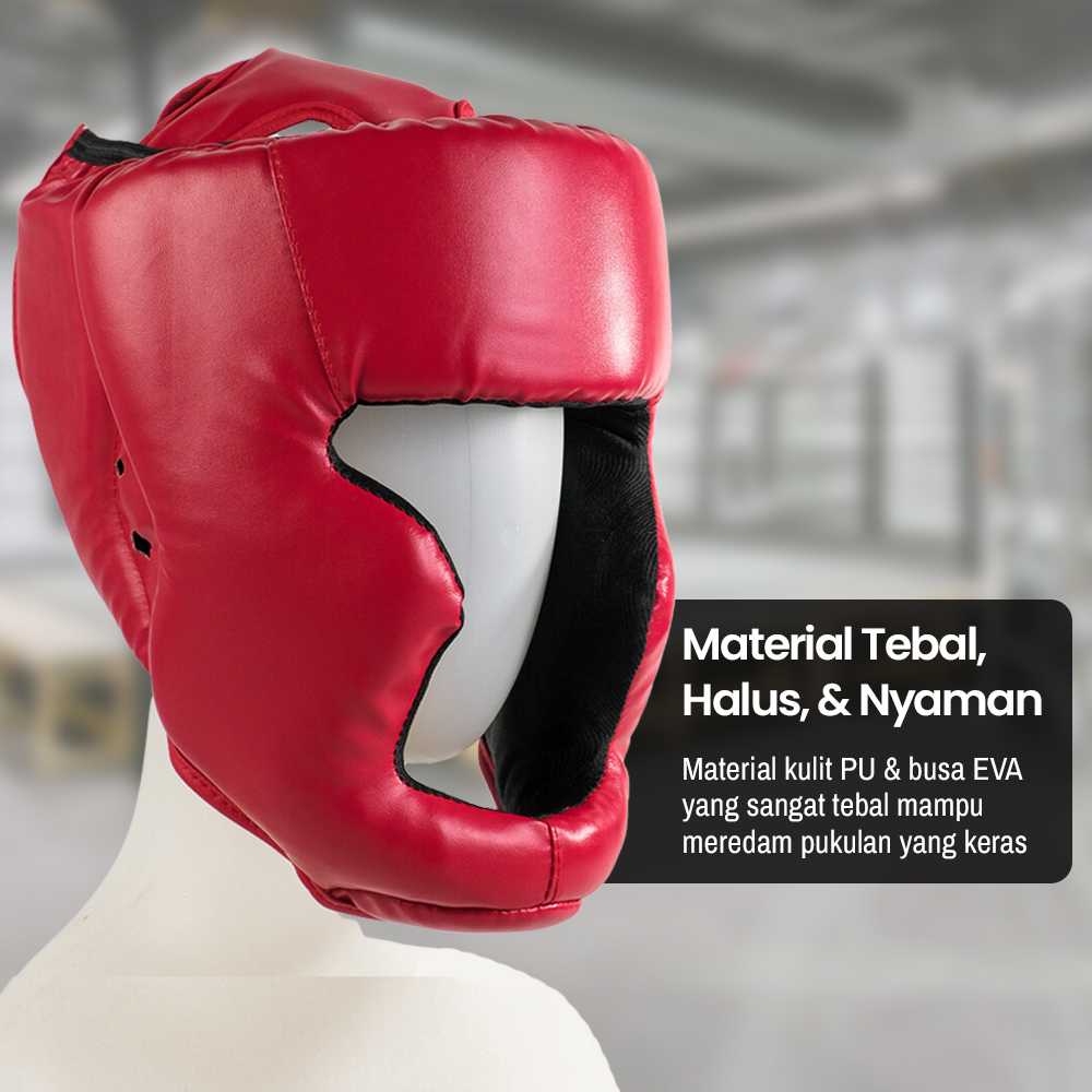 KANXEX Helm Tinju Sanda Pelindung Kepala Adult - WSD-2005