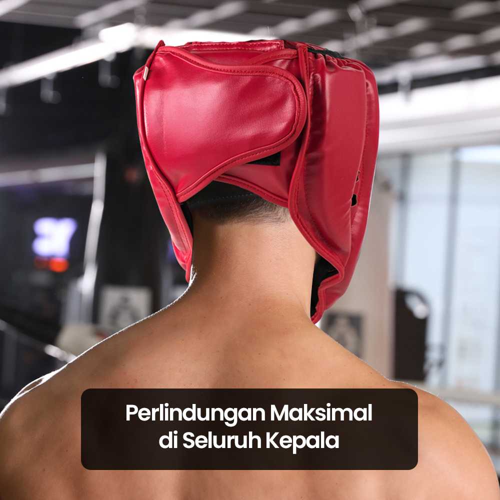 KANXEX Helm Tinju Sanda Pelindung Kepala Adult - WSD-2005