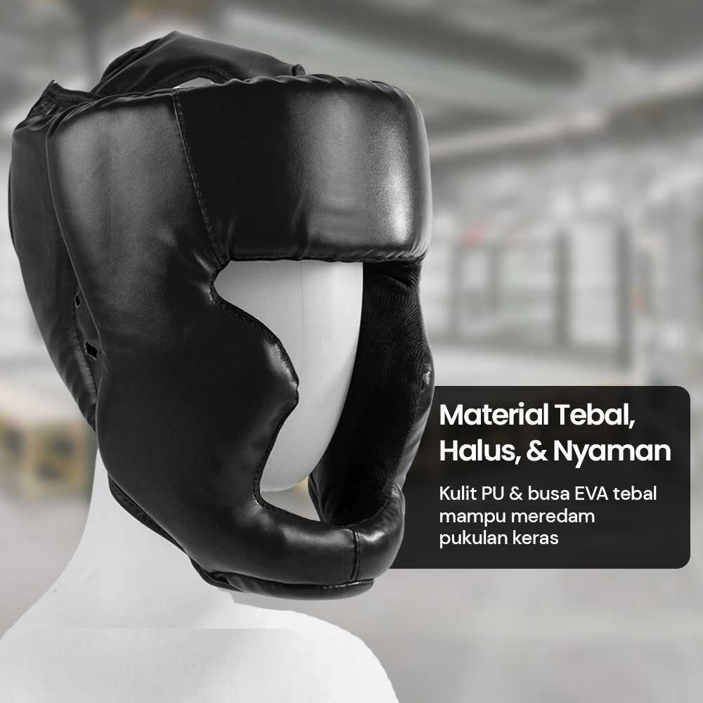 KANXEX Helm Tinju Sanda Pelindung Kepala Adult - WSD-2005