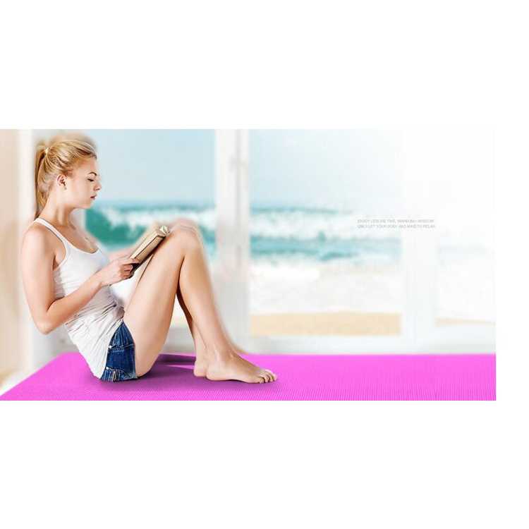 Matras Yoga Mat Pilates Anti Slip PVC 173x61cm - Q4