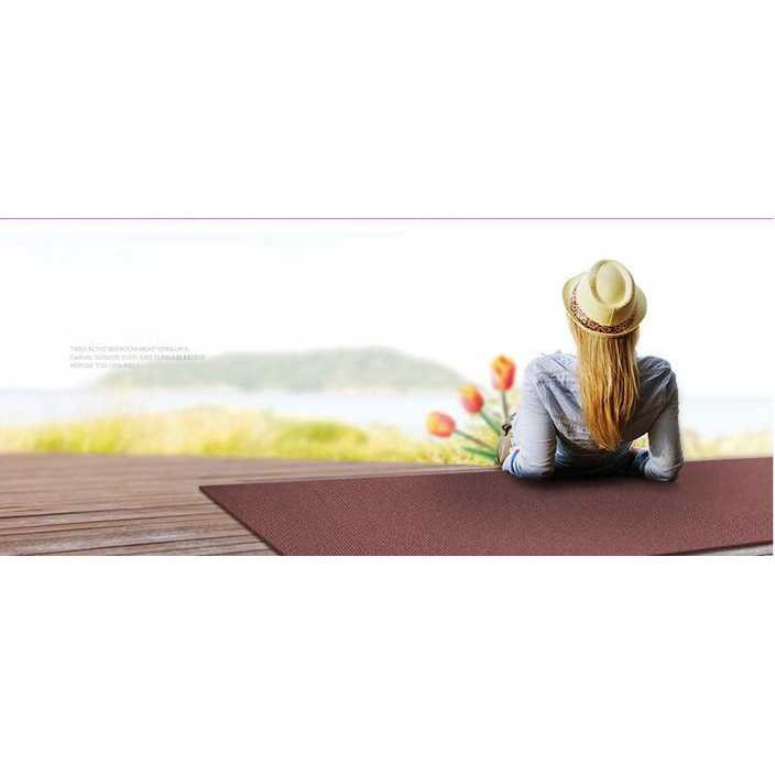 Matras Yoga Mat Pilates Anti Slip PVC 173x61cm - Q4