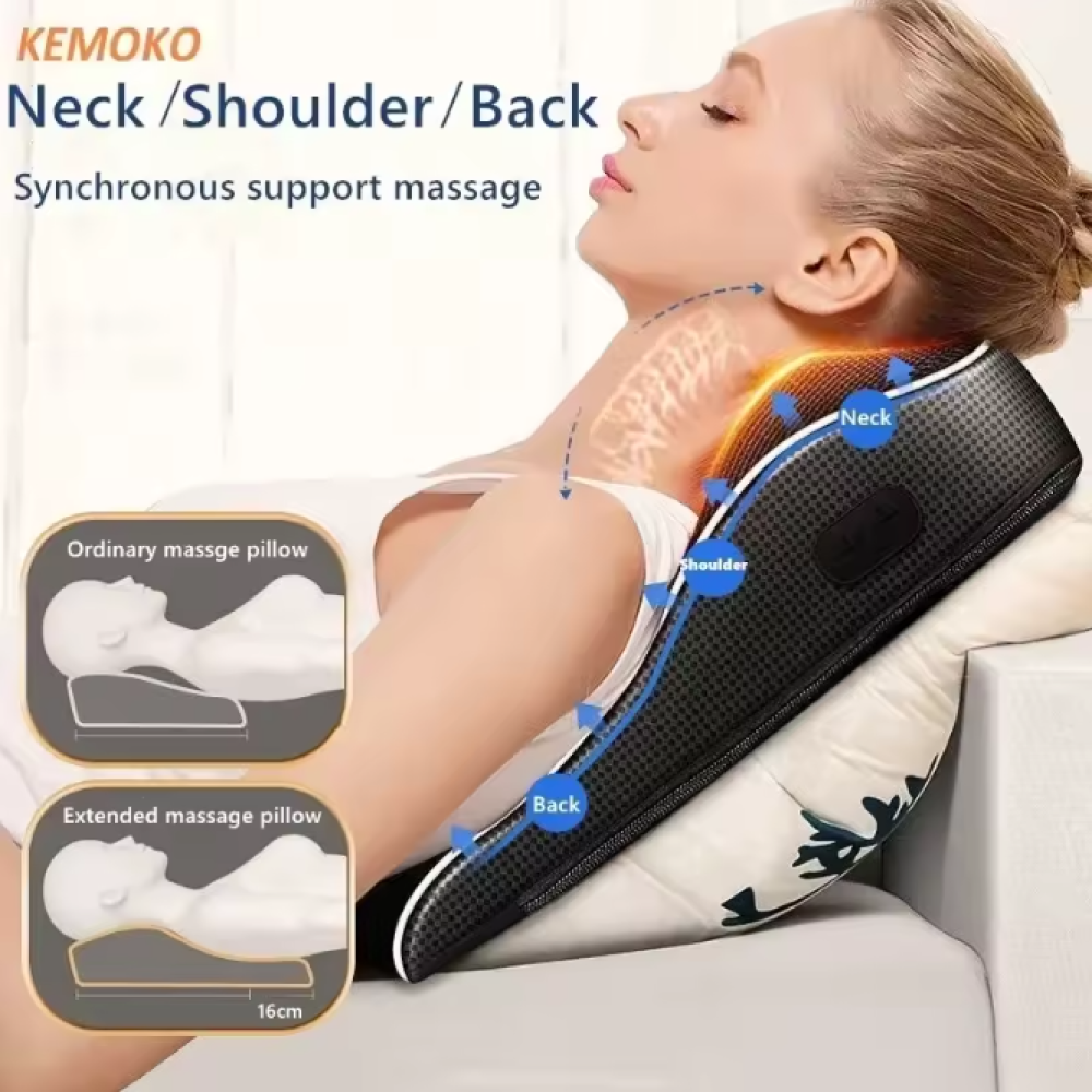 KEMOKO Bantal Pijat Leher Infrared Neck Shoulder Massage Pillow - R7-1GPB