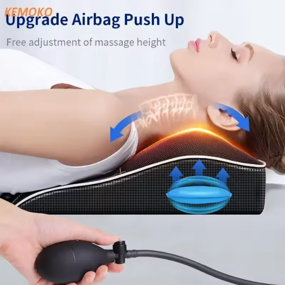 KEMOKO Bantal Pijat Leher Infrared Neck Shoulder Massage Pillow - R7-1GPB