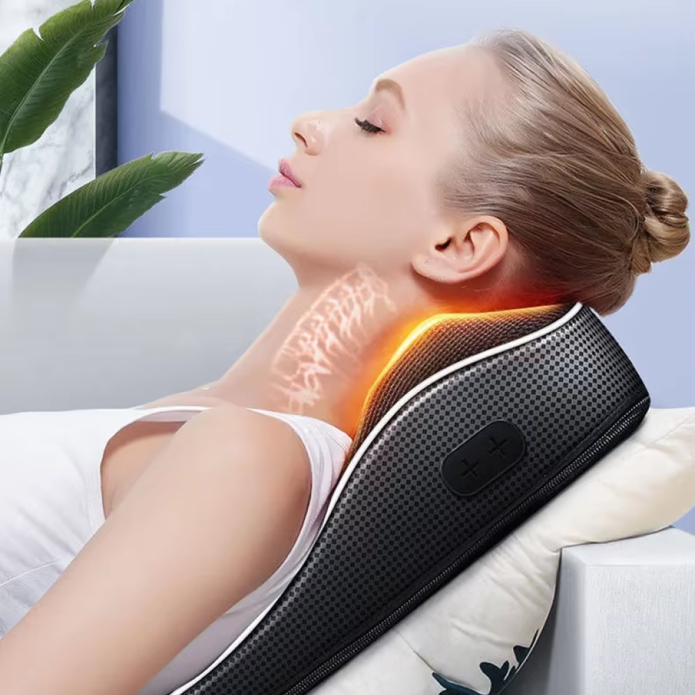 KEMOKO Bantal Pijat Leher Infrared Neck Shoulder Massage Pillow - R7-1GPB