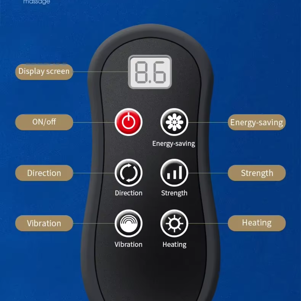 KEMOKO Bantal Pijat Leher Infrared Neck Shoulder Massage Pillow - R7-1GPB