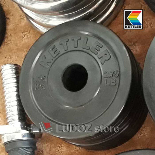 Kettler Plat Beban Karet Dumbell Rubber Plate Barbell 1,25kg